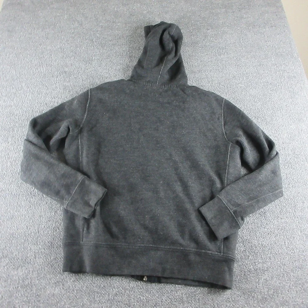 Polo Ralph Lauren Hoodie Mens L Gray Full Zip Fleece Pony Logo Sweatshirt
